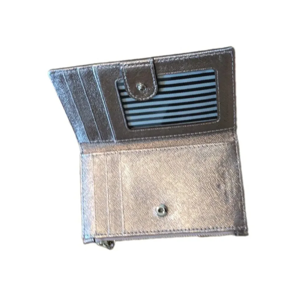 Kate Spade Morgan Metallic Gusseted Wristlet Bag Purse